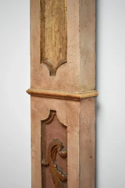 Pamono Wooden Painted Columns, 1800s, Set of 2><noscript><img width=
