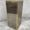 Pamono Wooden Pedestal Column in Chrome Plated, 1970s> Pedestals And Columns