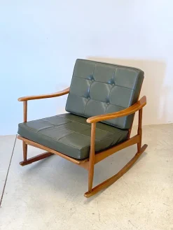 Sale Pamono Wooden Rocking Chair, 1960s