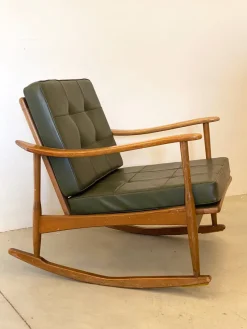 Sale Pamono Wooden Rocking Chair, 1960s