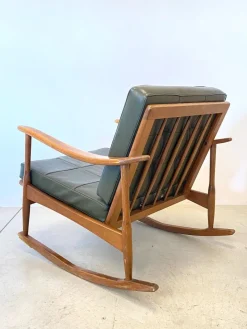 Sale Pamono Wooden Rocking Chair, 1960s