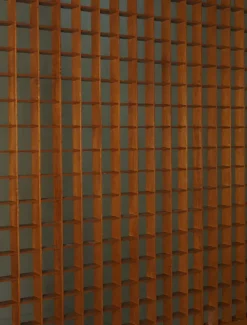 Hot Pamono Wooden Room Divider with Lattice Design, 1960
