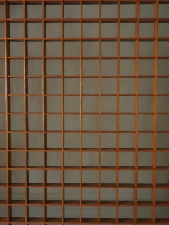 Hot Pamono Wooden Room Divider with Lattice Design, 1960