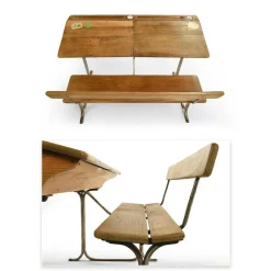 Pamono Wooden School Desk><noscript><img width=