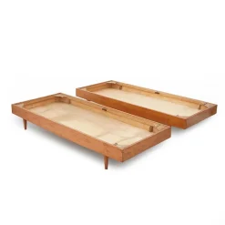 Pamono Wooden Single Bed, 1950s> Beds & Bedroom Sets