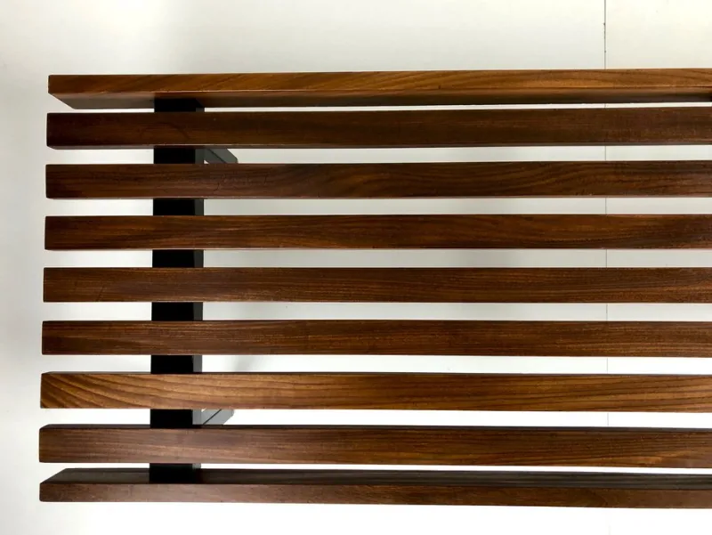 Pamono Wooden Slatted Bench from the Wiener Werkstätten, 1960s> Benches