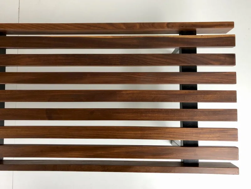 Pamono Wooden Slatted Bench from the Wiener Werkstätten, 1960s> Benches