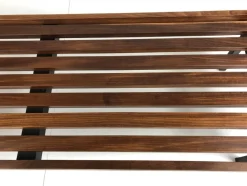 Pamono Wooden Slatted Bench from the Wiener Werkstätten, 1960s><noscript><img width=