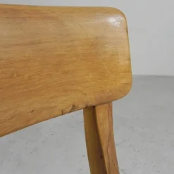 Clearance Pamono Wooden Swivel Chair, 1950s
