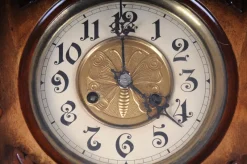 Pamono Wooden Wall Clock, 1880s><noscript><img width=