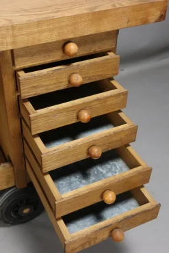 Best Pamono Wooden Workbench on Castors