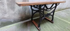 Pamono Workbench in Oak with Iron Base><noscript><img width=