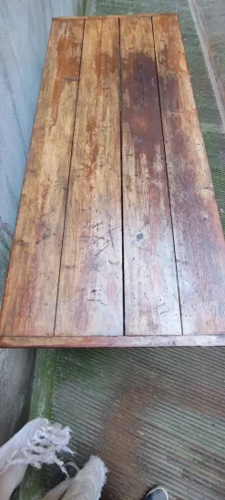 Pamono Workbench in Oak with Iron Base><noscript><img width=