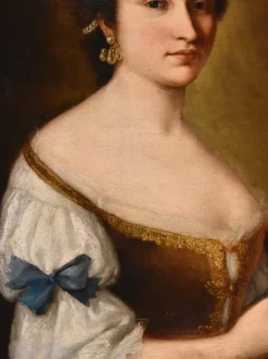 Discount Pamono Workshop of Anton Raphael Mengs, Portrait of a Young Girl, 1750, Oil on Canvas, Framed