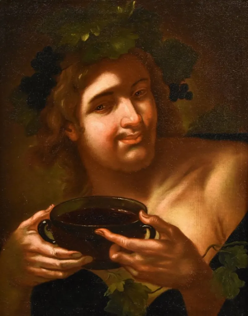 Hot Pamono Workshop of Gerard Van Honthorst, Dionysus / Bacchus, 1640, Oil on Canvas