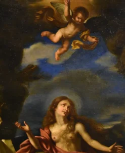 Pamono Workshop of Giovanni Francesco Barbieri / Il Guercino, Mary Magdalene, 1650, Oil on Canvas><noscript><img width=