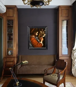 Pamono Workshop of Giovanni Francesco Barbieri / Detto Il Guercino, Saint Mark the Evangelist, 1680, Oil on Canvas><noscript><img width=