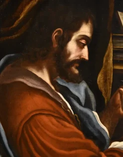 Pamono Workshop of Giovanni Francesco Barbieri / Detto Il Guercino, Saint Mark the Evangelist, 1680, Oil on Canvas><noscript><img width=