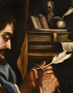 Pamono Workshop of Giovanni Francesco Barbieri / Detto Il Guercino, Saint Mark the Evangelist, 1680, Oil on Canvas><noscript><img width=