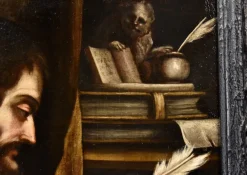 Pamono Workshop of Giovanni Francesco Barbieri / Detto Il Guercino, Saint Mark the Evangelist, 1680, Oil on Canvas><noscript><img width=