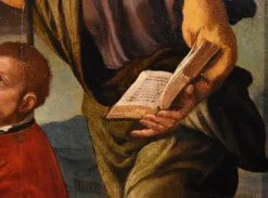 Pamono Workshop of Ippolito Scarsella / Lo Scarsellino, Madonna and Child with Saint James, 1590, Oil on Board><noscript><img width=