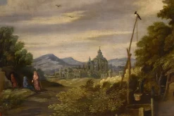 Pamono Workshop of Jan Brueghel the Younger, Noli Me Tangere, 1650, Oil on Canvas