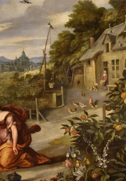 Pamono Workshop of Jan Brueghel the Younger, Noli Me Tangere, 1650, Oil on Canvas