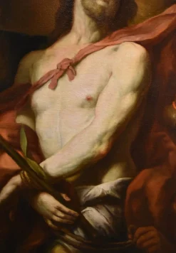 Pamono Workshop of Valerio Castello, Ecce Homo, 1650, Oil on Canvas, Framed