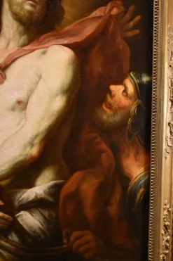 Pamono Workshop of Valerio Castello, Ecce Homo, 1650, Oil on Canvas, Framed