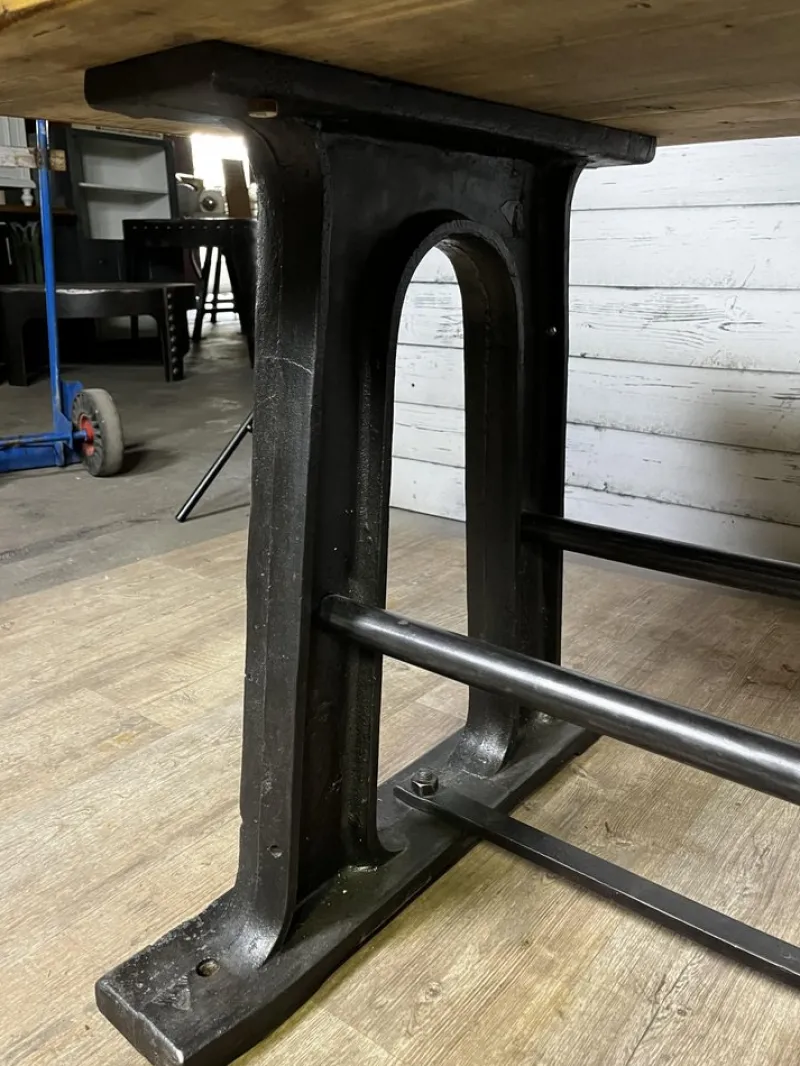 Discount Pamono Worktable with Cast Iron Legs