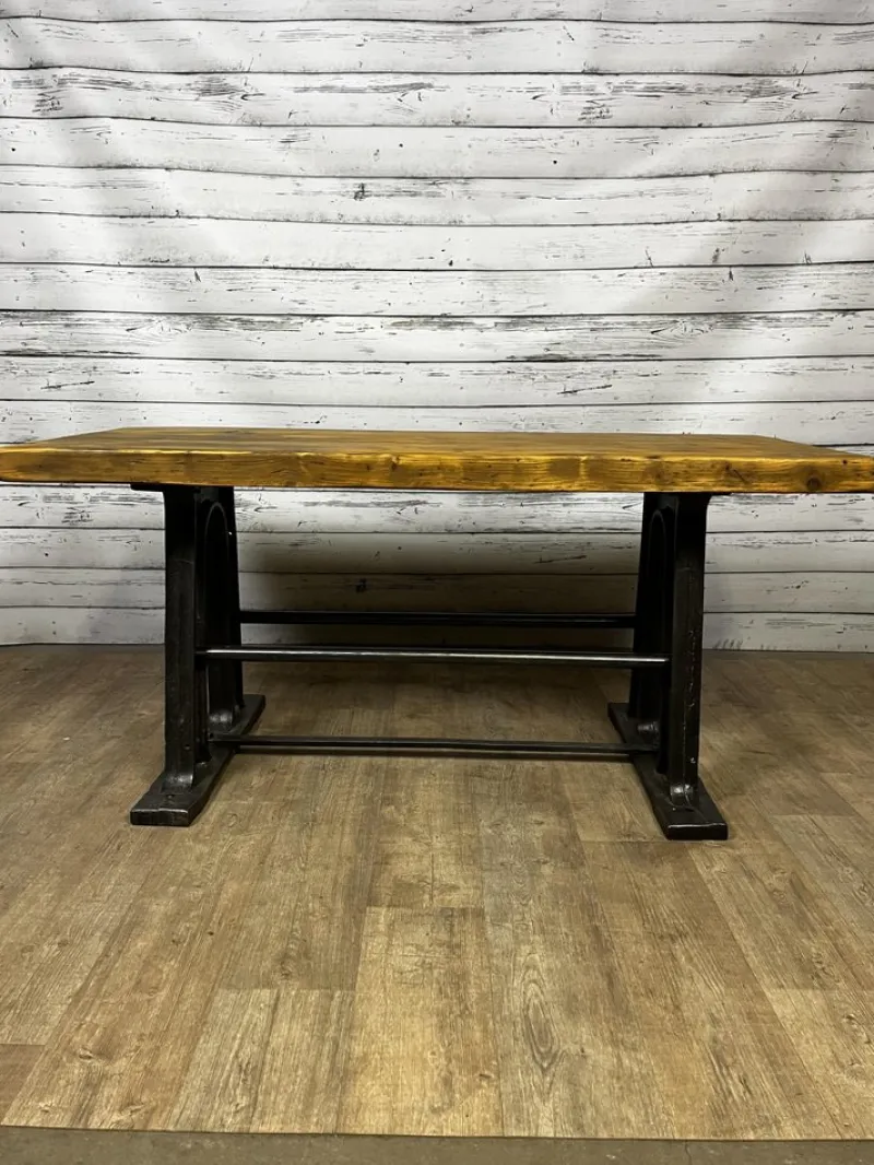 Discount Pamono Worktable with Cast Iron Legs
