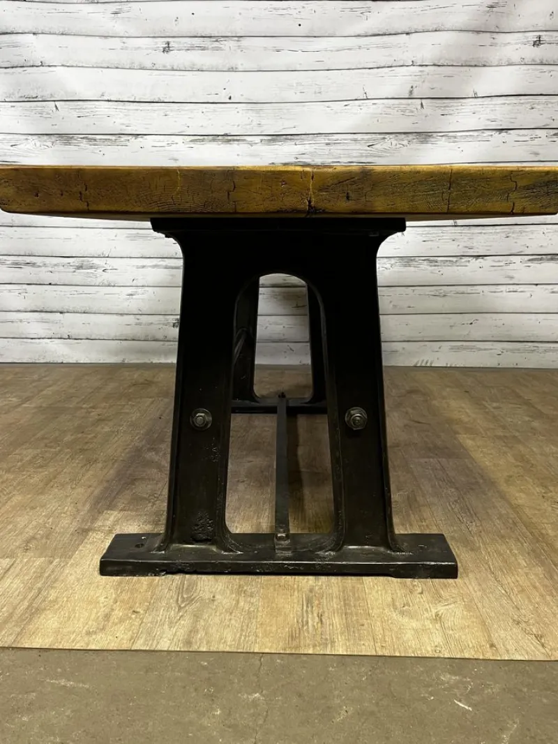 Discount Pamono Worktable with Cast Iron Legs