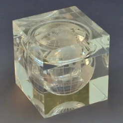 Pamono World Globe Acrylic Cube Ice Bucket by Alessandro Albrizzi, 1960s><noscript><img width=