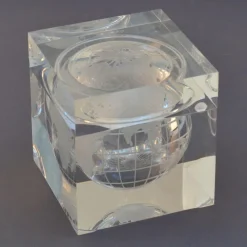 Pamono World Globe Acrylic Cube Ice Bucket by Alessandro Albrizzi, 1960s><noscript><img width=
