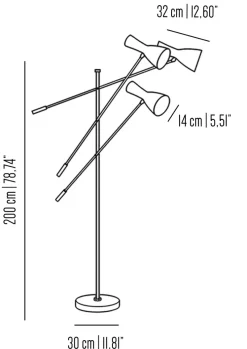 Pamono Wormhole Floor Lamp by Simone Calcinai for Brass Brothers> Floor Lamps