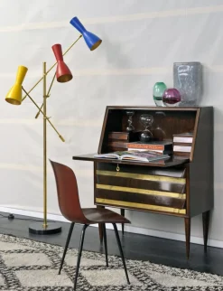 Pamono Wormhole Floor Lamp by Simone Calcinai for Brass Brothers><noscript><img width=