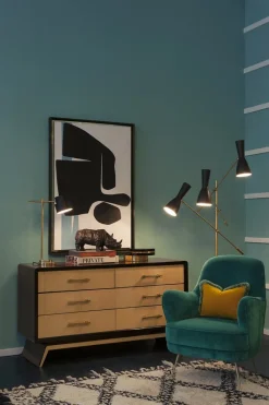 Pamono Wormhole Floor Lamp by Simone Calcinai for Brass Brothers><noscript><img width=