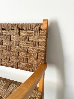 Hot Pamono Woven Bentwood Bench by Axel Larsson for Bodafors, 1940