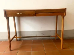 Pamono Writing Desk with Folding Mirror and Drawer attributed to Giò Ponti, Italy, 1950s><noscript><img width=