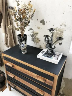 Pamono Wrought Iron Candleholder, 1950s><noscript><img width=