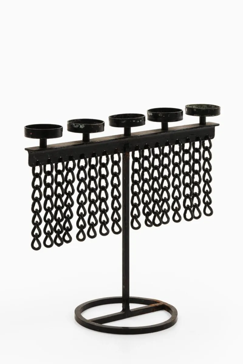 Online Pamono Wrought Iron Candleholder, 1960s