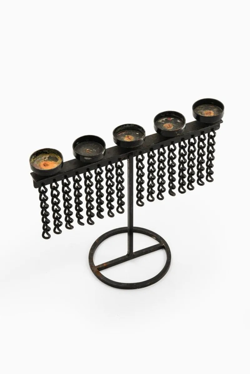 Online Pamono Wrought Iron Candleholder, 1960s