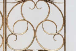 Hot Pamono Wrought Iron Decorative Gilt Folding Screen, Italy, 1950s