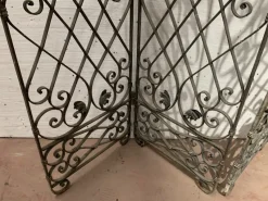 Pamono Wrought Iron Four-Leaf Partition, Set of 4
