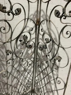 Pamono Wrought Iron Four-Leaf Partition, Set of 4