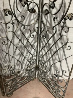 Pamono Wrought Iron Four-Leaf Partition, Set of 4