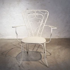 Pamono Wrought Iron Garden Chairs, 1950s, Set of 4><noscript><img width=