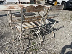 Pamono Wrought Iron Garden Furniture, 1900> Garden Tables