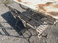 Pamono Wrought Iron Garden Furniture, 1900><noscript><img width=