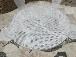 Pamono Wrought Iron Garden Seating, Set of 9><noscript><img width=